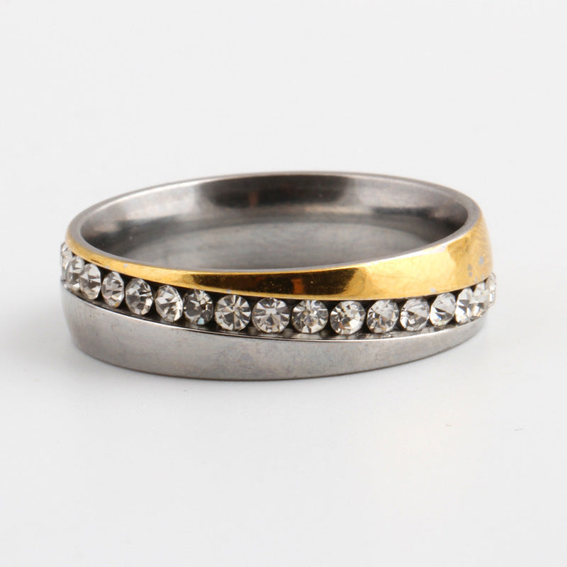 Damen Ring mit funkelndem Zirkonia-Besatz und elegantem Polierfinish Shop Nory