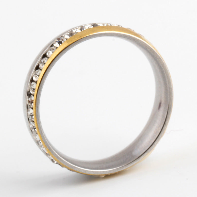 Damen Ring mit funkelndem Zirkonia-Besatz und elegantem Polierfinish Shop Nory