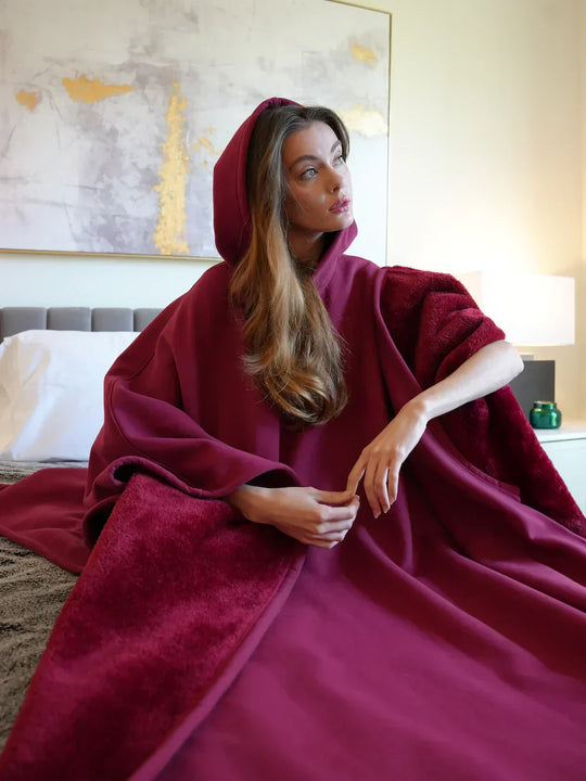 Oversized Hoodie-Decke - Entspannungs-Kapuzenpullover Zum Wohlfühlen und Relaxen