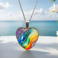 Bunte Halskette Mit Herzanhänger | Shop Nory
