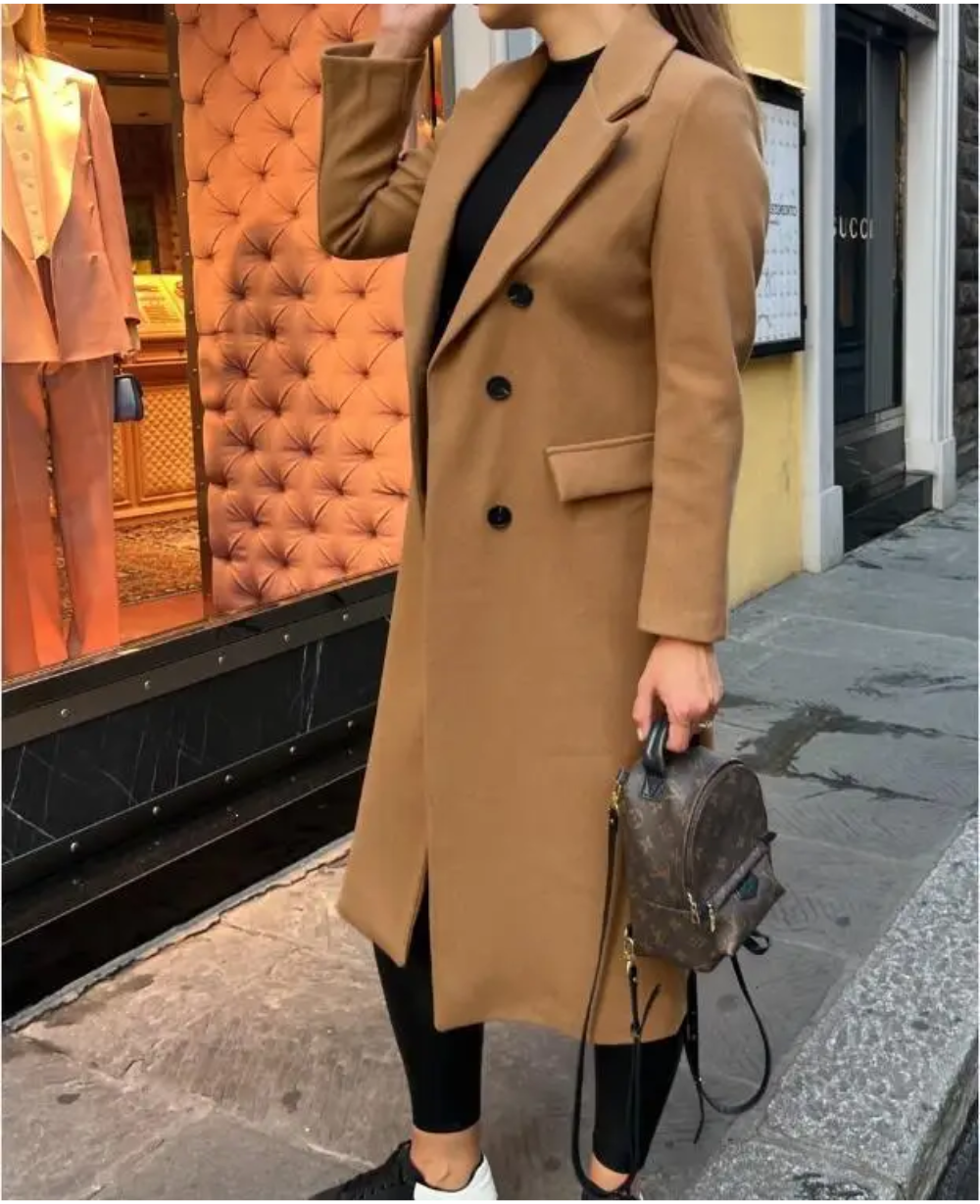 Lange Elegante Taillierte Trenchcoat Für Damen | Perfekt Für Herbst Und Winter