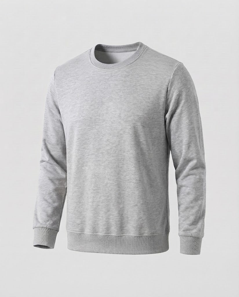 Herren Rundhals‑Sweatshirt aus Baumwollmix in Oversize‑Passform mit gerippten Bündchen Shop Nory