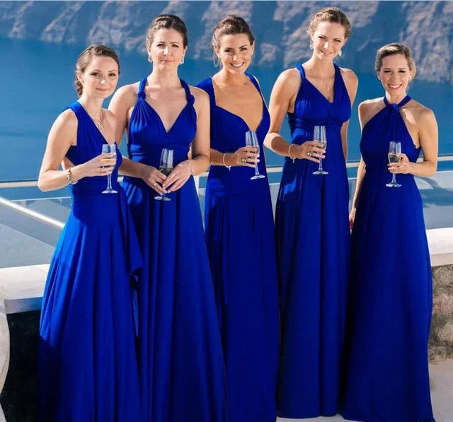 Damen Elastisches Wickelkleid mit Riemen für perfekte Passform