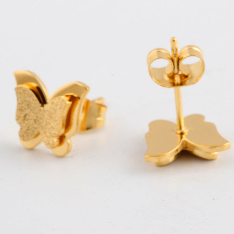 Damen Ohrstecker im Schmetterlingsdesign mit funkelndem Akzent Shop Nory