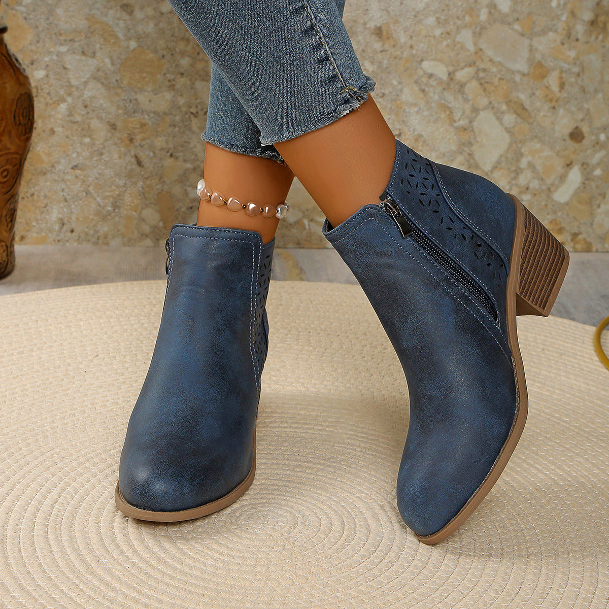 Damen-Stiefeletten aus Leder, orthopädisch & komfortabel