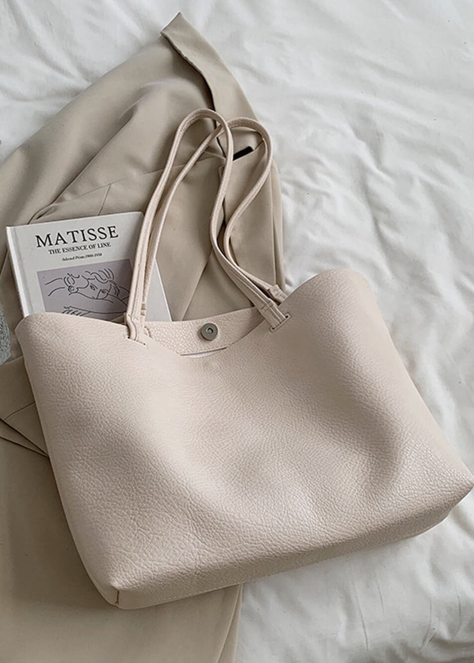 Geräumige Damen Schultertasche Aus Weichem Leder