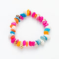 Buntes Muschel Perlenarmband | Shop Nory