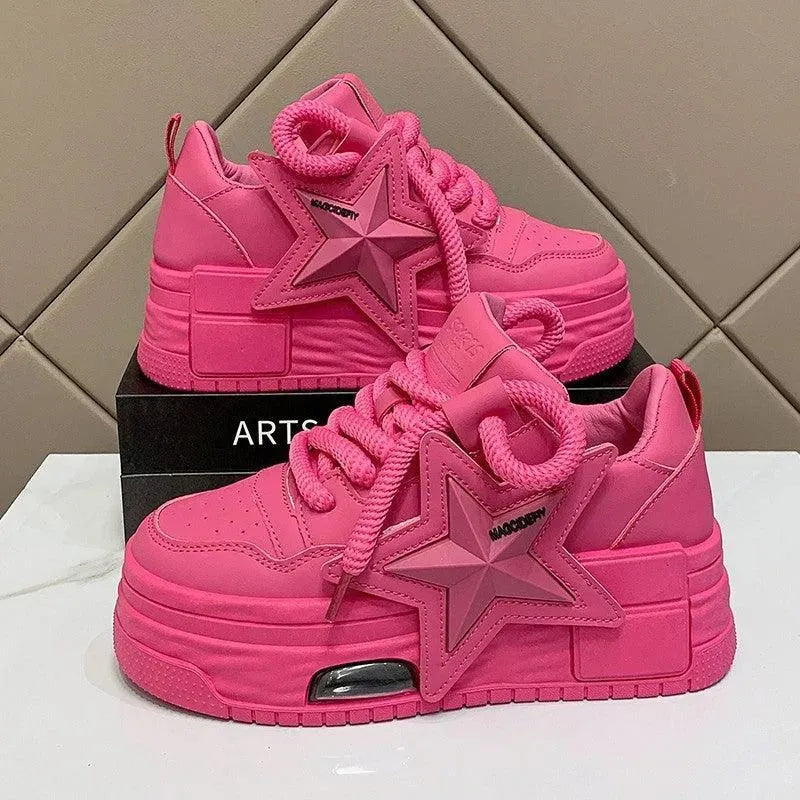 Sneakers Donna mit Plateau und Stella
