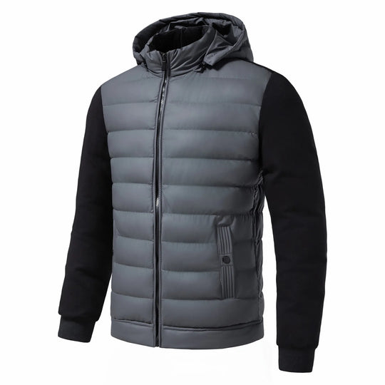 Shopnory | Freizeitwinterjacke mit Kapuze für Herren