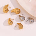 Ohrringe "Drop" in Edelstahl - 18k vergoldet | Shop Nory