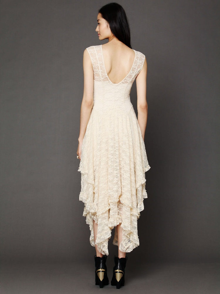 Damen Festliches Kleid mit voluminösem Rock und raffinierten Rüschendetails Shopnory