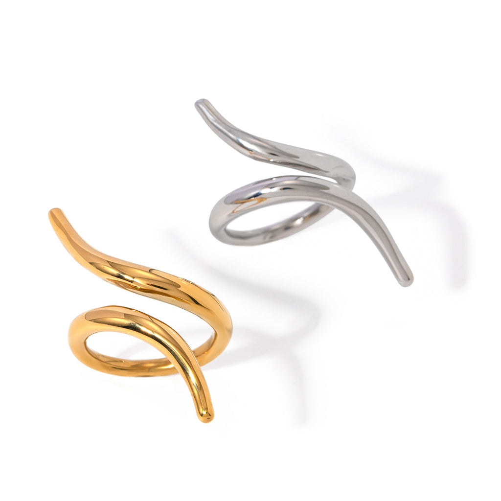 Ring "Finesse" in Edelstahl - 18k vergoldet | Shop Nory