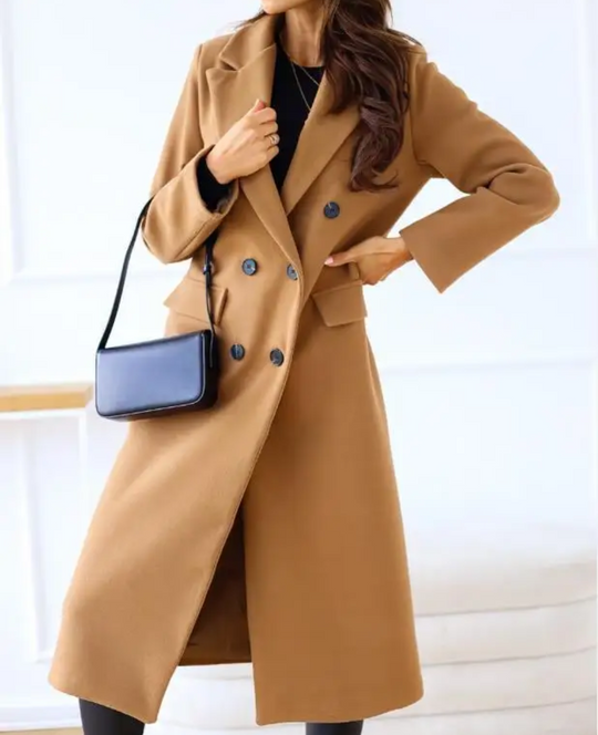 Lange Elegante Taillierte Trenchcoat Für Damen | Perfekt Für Herbst Und Winter