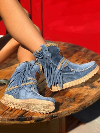 Westernstiefel mit Fransen