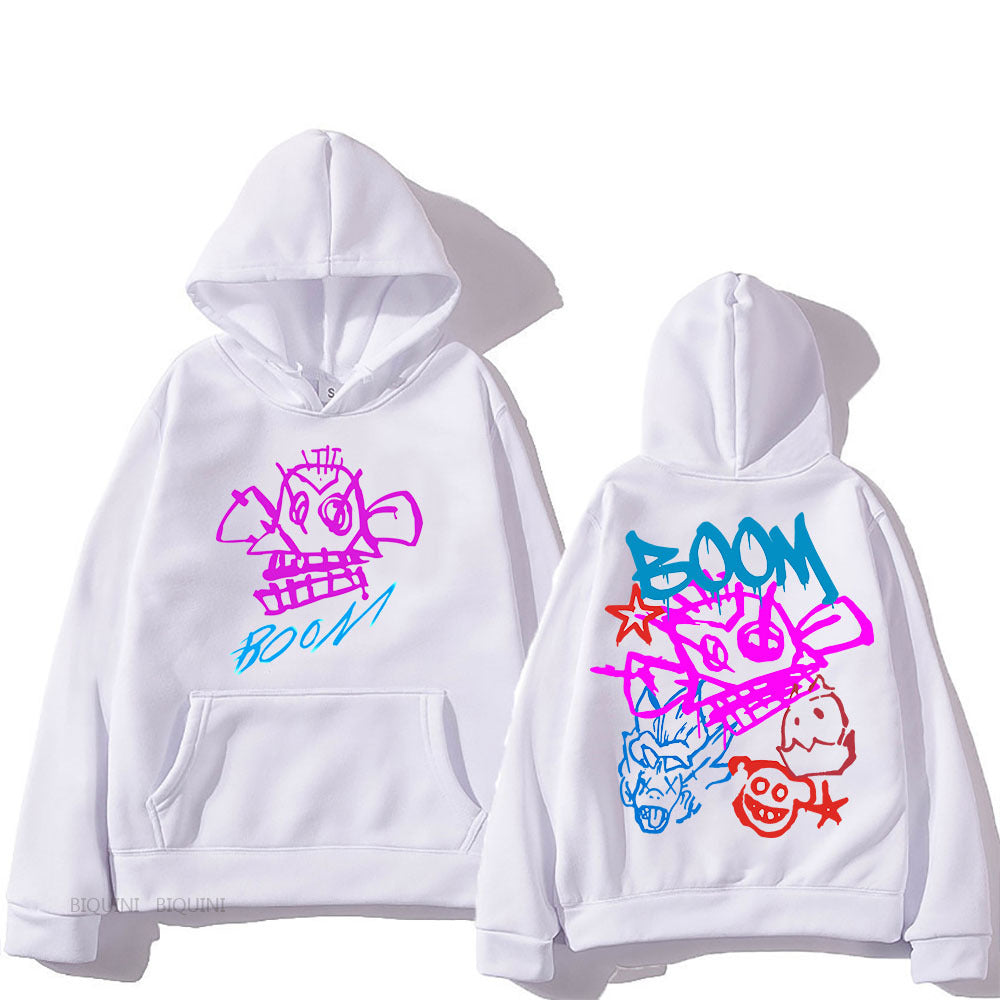Arcane Jinx Cartoon Langarm-Hoodie
