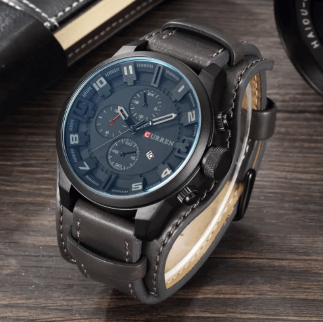 Shopnory | Luxe Navigator Uhr Lederband