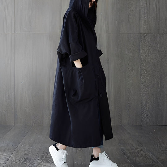 Moderner Trenchcoat mit Taschen für Frauen