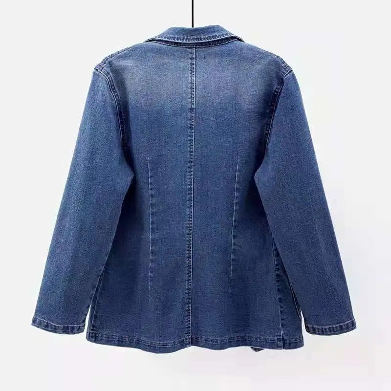 Shopnory | Denim Luxe Classic Blazer