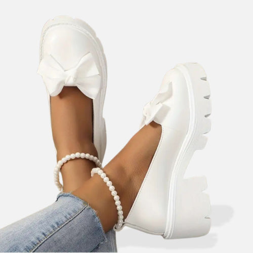 Shopnory | Damen Plattform Loafers Schuhe