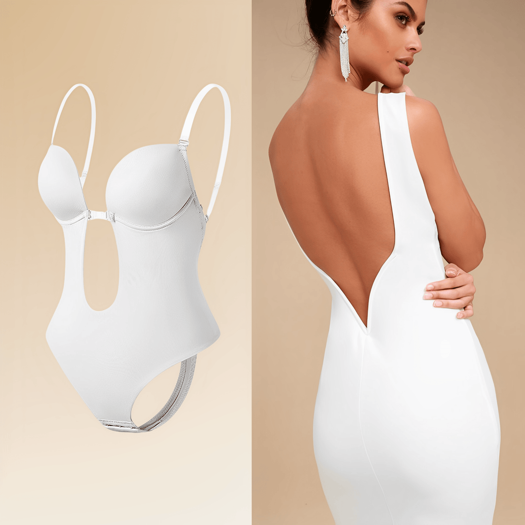 Nahtloser Bodysuit Shapewear Ohne Rückenenteil für Damen