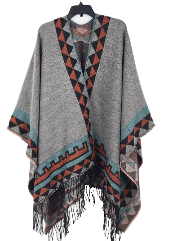 Gestrickter Poncho - Stilvoll & Warm