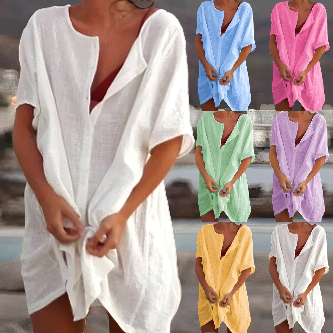 Leichtes Sommerkleid Aus Baumwolle