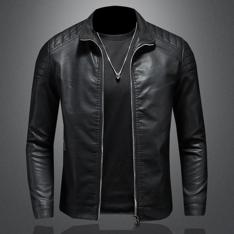 Stylische, Slim Fit Lederjacke für Männer