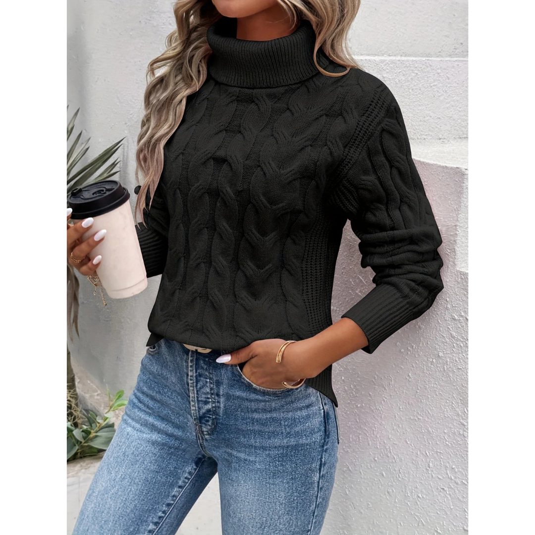 Klassischer Eleganter Rollkragenpullover