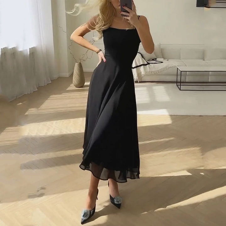 Damenmode, Elegante, Ärmellose, Einfarbige Kleider