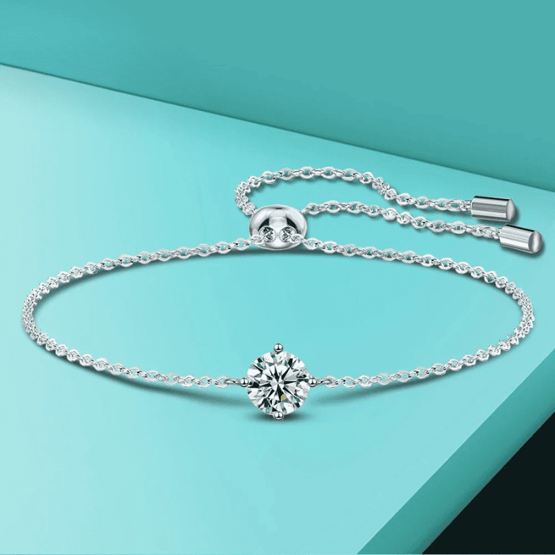 Exquisite 1 Karat Moissanit Armband in 925 Sterlingsilber | Shop Nory