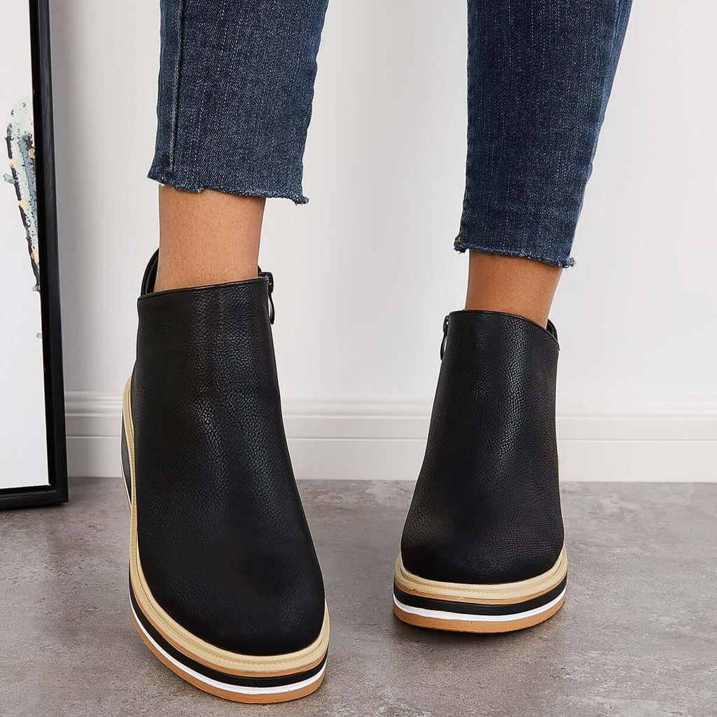 Stiefelette mit Seitenreißverschluss