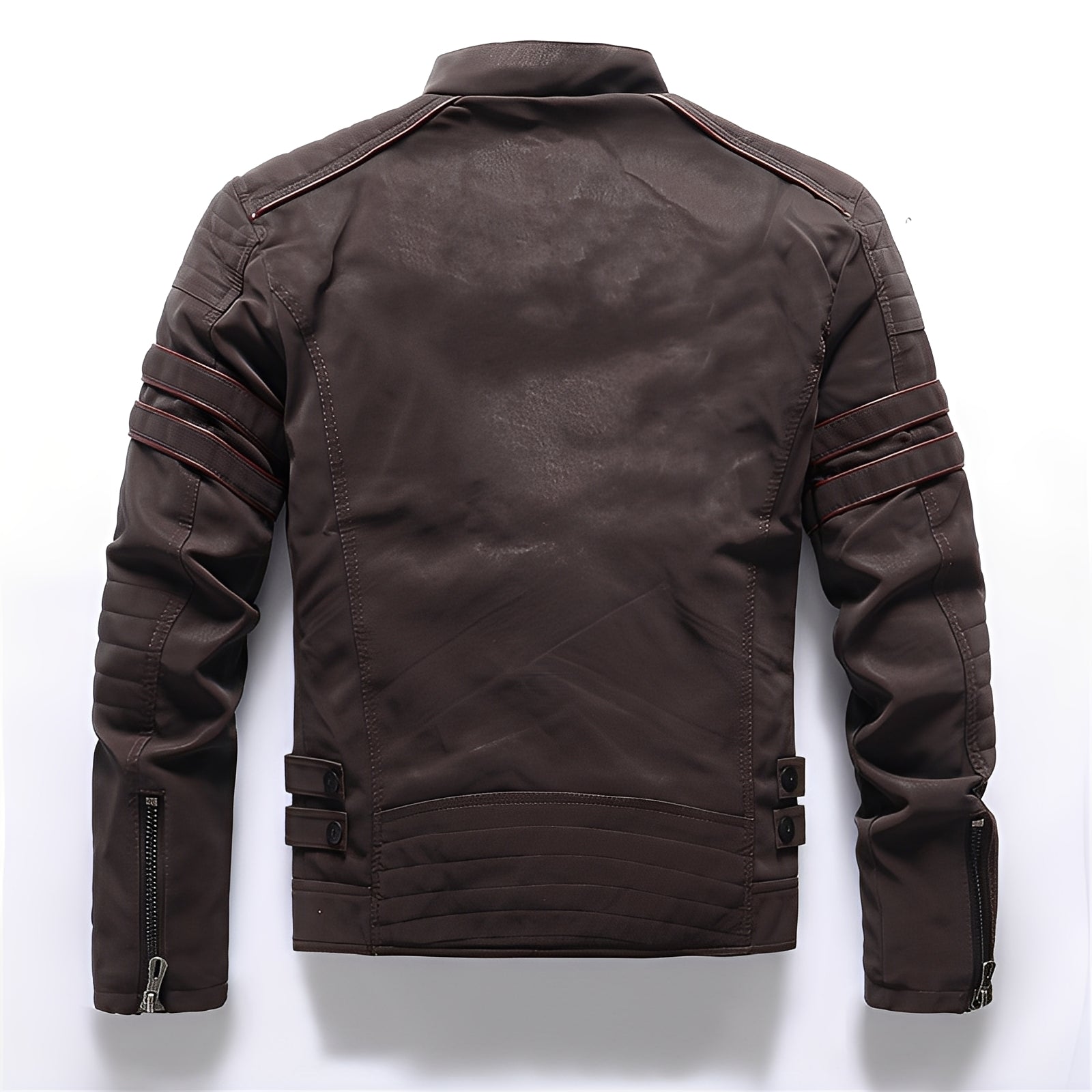 Stylische Motorrad Vegan-Lederjacke für Herren