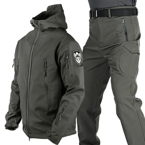 Herren multifunktionale Jacke mit Fleece-Innenfutter und Reißverschluss – ShopNory