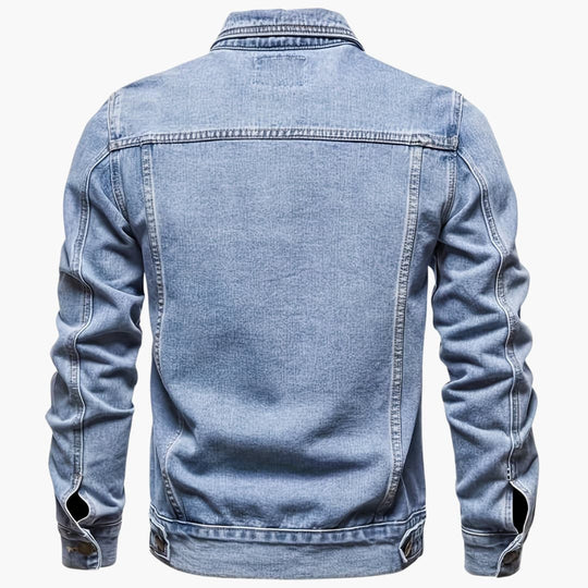 Slim-Fit Freizeit-Denimjacke für Männer