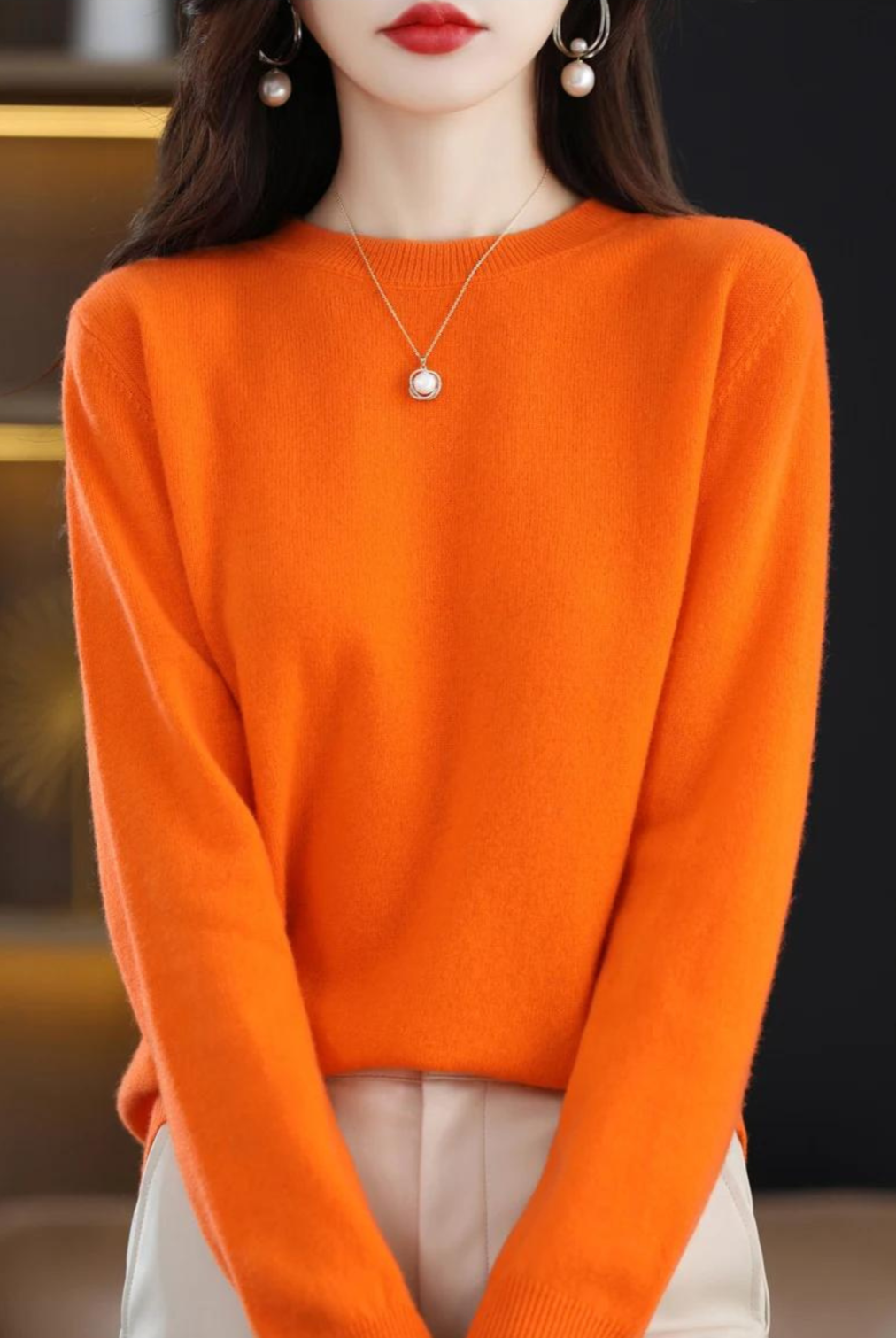 Klassische Wollpullover für Frauen