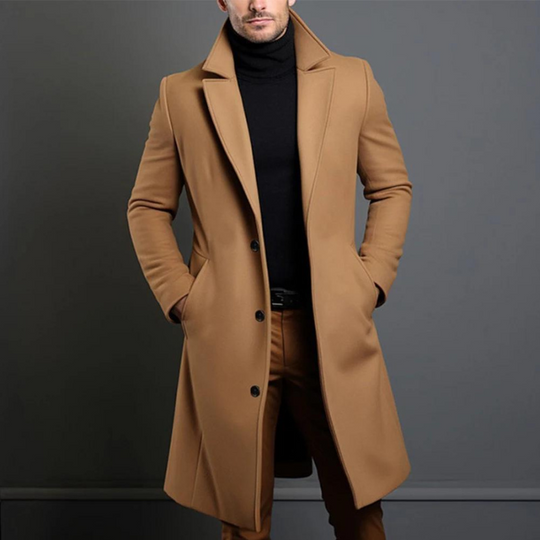 Länger, lässiger Trenchcoat für Herren