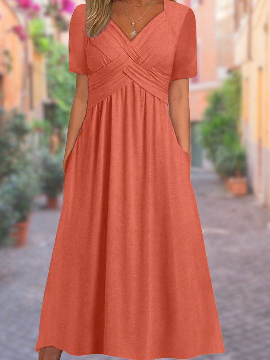 Neck Summer Dress