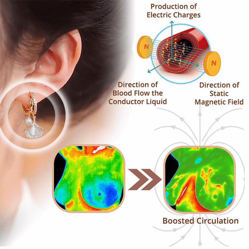 Magnetische Therapie Detox Germanium Ohrringe