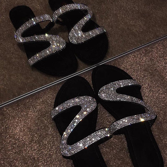 Elegante Glitzer-Sandale für Damen : 2024 Edition