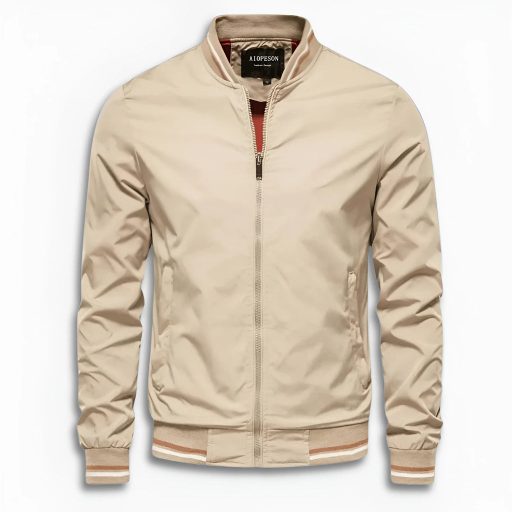 Herren Lässige Übergangsjacke mit Wasserabweisender Oberfläche & Stehkragen | ShopNory