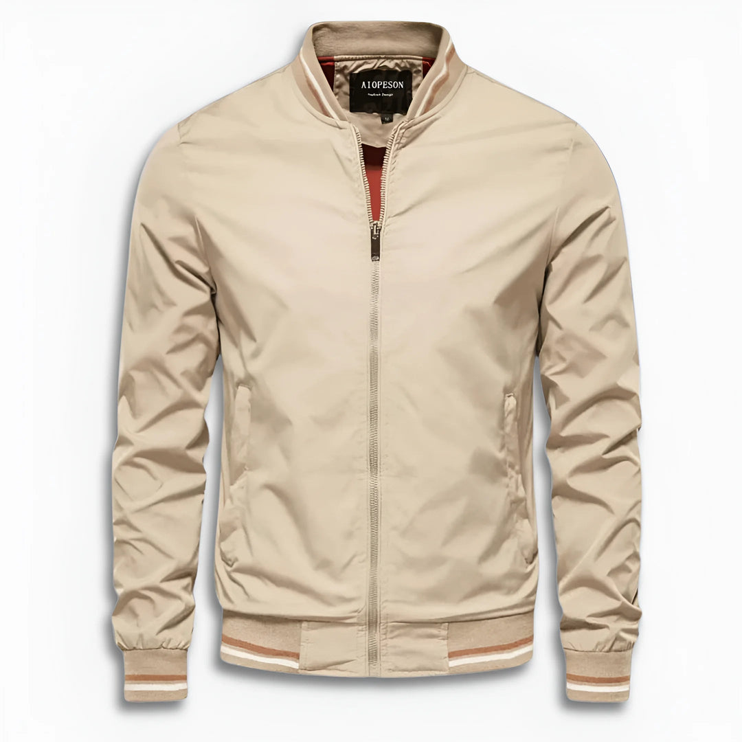 Herren Lässige Übergangsjacke mit Wasserabweisender Oberfläche & Stehkragen | ShopNory