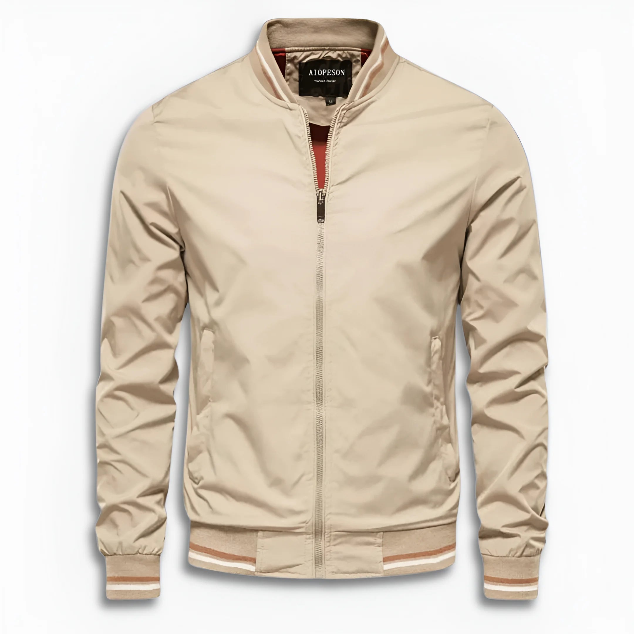 Herren Lässige Übergangsjacke mit Wasserabweisender Oberfläche & Stehkragen | ShopNory