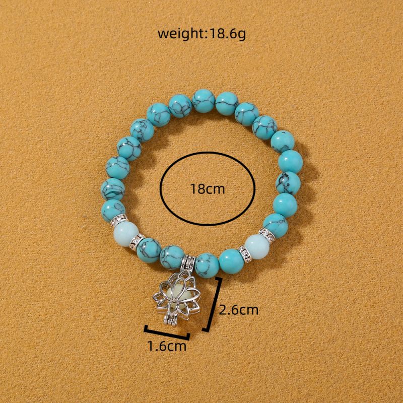 Leuchtendes Lotus-Anhänger-Armband | Shop Nory
