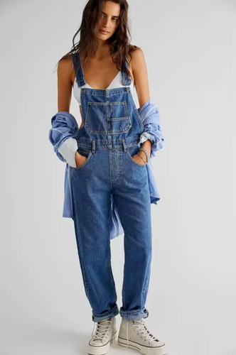 Klassische Latzhose mit Verstellbaren Trägern für Damen