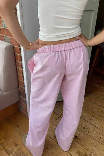 Loose fit Gestreift Elastisch Taille Hose