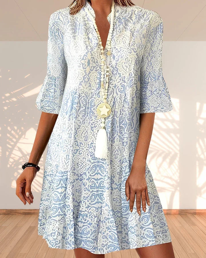 Elegantes printkleid für damen