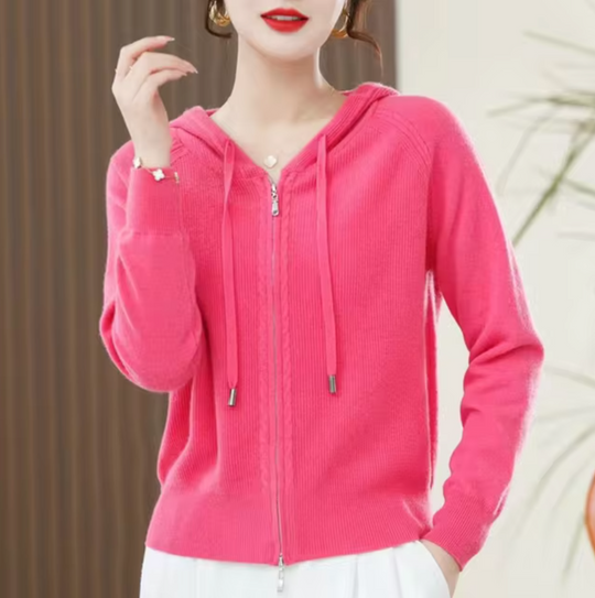 Gestrickter Hoodie