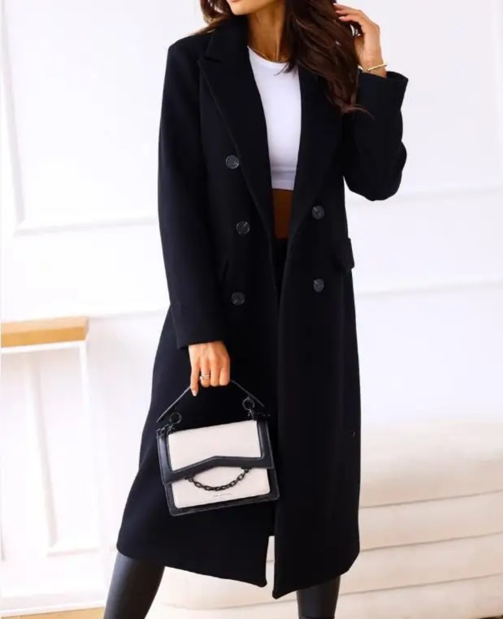 Lange Elegante Taillierte Trenchcoat Für Damen | Perfekt Für Herbst Und Winter