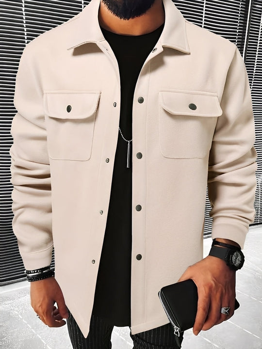 Lässige Karierte Jacke mit Taschen für Herren