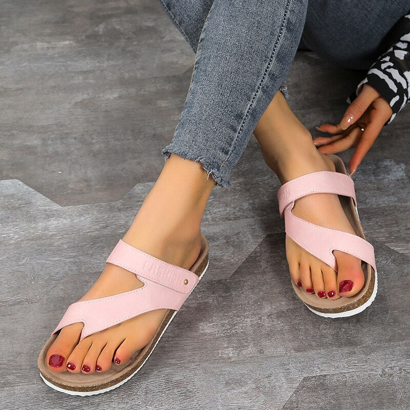 Orthopädische Sandalen mit Offener Zehenpartie und Korksohle
